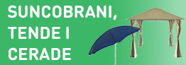 Suncobrani, Tende i Cerade