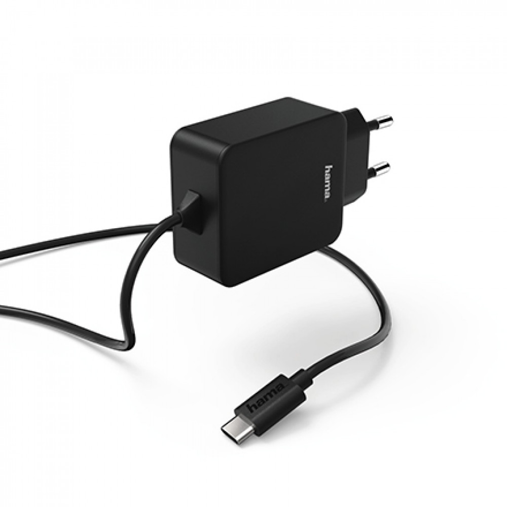 HAMA kućni punjač USB Tip-C, 3A CRNI 178277