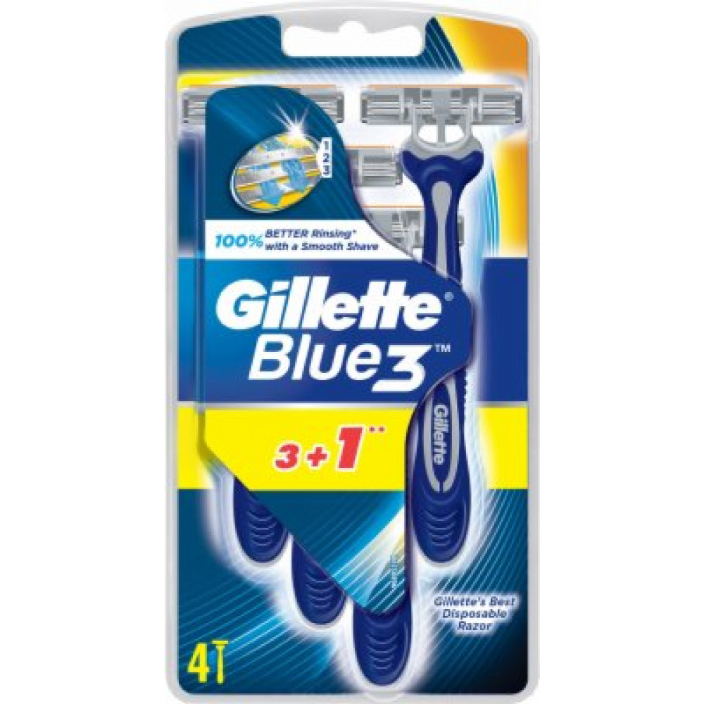 BRIJAC JEDNOKRATNI BLUE3 3+1 GILLETTE