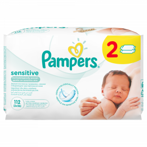 PAMPERS WIPES 2X56 SENSITIVE