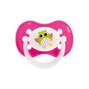 CANPOL baby silikonska varalica "owl"-roze 6-18m 22/569