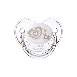 CANPOL BABY  orthodontic silikonska varalica 6-18M 22/566_bei "Newborn baby" 1kom - HEARTS