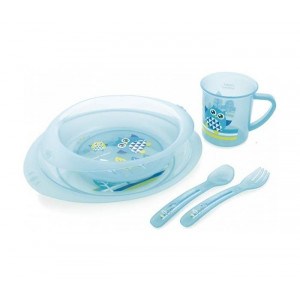 CANPOL BABY set za hranjenje 4/405 OWL - PLAVI