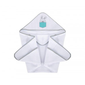KLUPS Peškir za bebe -Little Bunnies Blue H340T