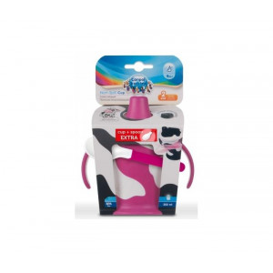 CANPOL BABY set COW šolja 250 ml kašičica - ROZE 0171
