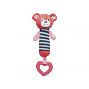 CANPOL baby plišana igračka sa glodalicom "bears"-coral 68/055 