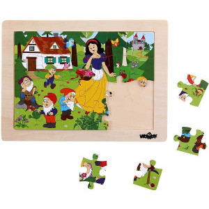 WOODY puzzle snežna kraljica 91156