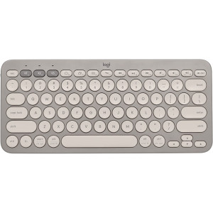LOGITECH K380 Multi-Device Bluetooth Keyboard, Sand
