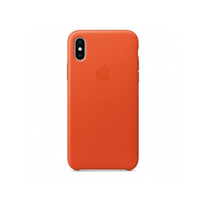 APPLE iPhone X Leather Case - Bright Orange MRGK2ZM/A
