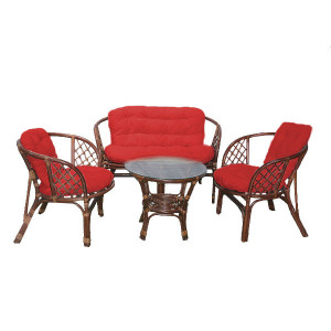 BAŠTENSKA GARNITURA BAHAMA RATTAN SET APRICOT