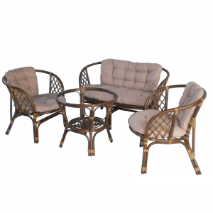 BAŠTENSKA GARNITURA BAHAMA RATTAN SET BROWN