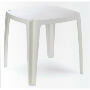 GREEN BAY Baštenski sto TAVOLO plastični 75 x 75 cm beli 029091