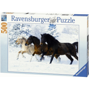 RAVENSBURGER Ravensburger puzzle (slagalice) - galop u snegu RA14140