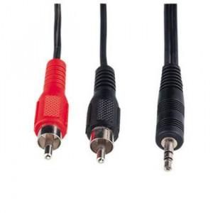 HAMA Audio Kabl za računar 3,5mm (muški) na 2x činč (muški), 5.0m (48918)