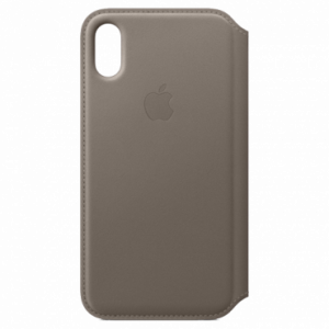 APPLE iPhone X Leather Folio - Taupe MQRY2ZM/A