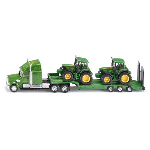 SIKU kamion nosač dva traktora John Deere 1837
