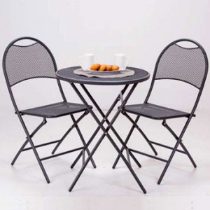 GREEN BAY Metalni set BALKON sklopivi sto + 2 stolice 51196