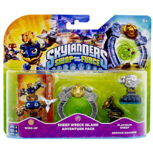Skylanders SWAP Force Adventure Pack 2 (Wind up + Sheep Wreck + Platinum Sheep + Groove Machine)