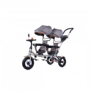 CHIPOLINO 2Play Tricikl za blizance Platinum TRK2P0222PL