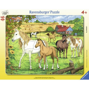 RAVENSBURGER puzzle - konji na farmi RA06646