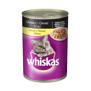 WHISKAS hrana za mačku, konzerva, piletina 400g 520098