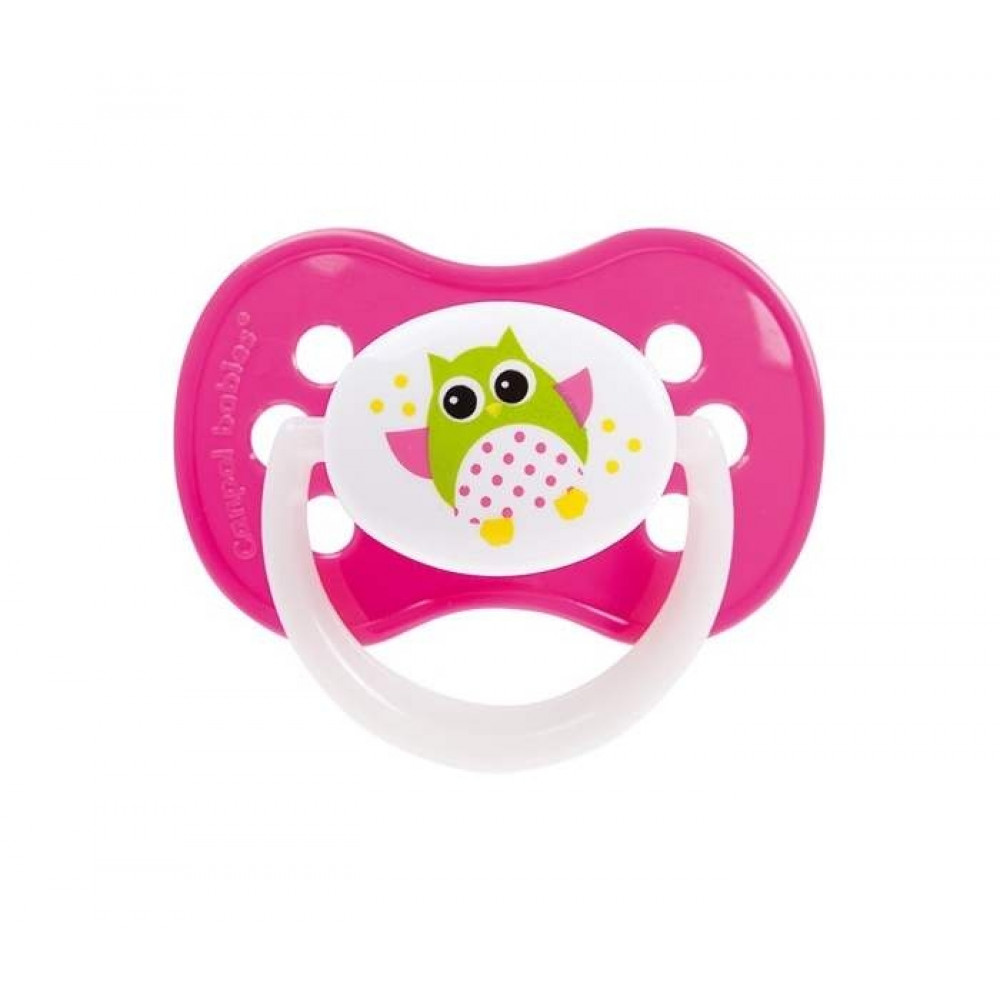 CANPOL baby silikonska varalica 18+m "owl"-roze 22/570