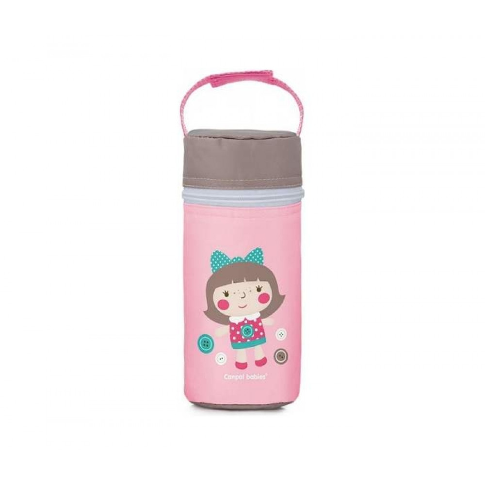 CANPOL termos za flašice "TOYS" 69/008_pin - PINK DOLL