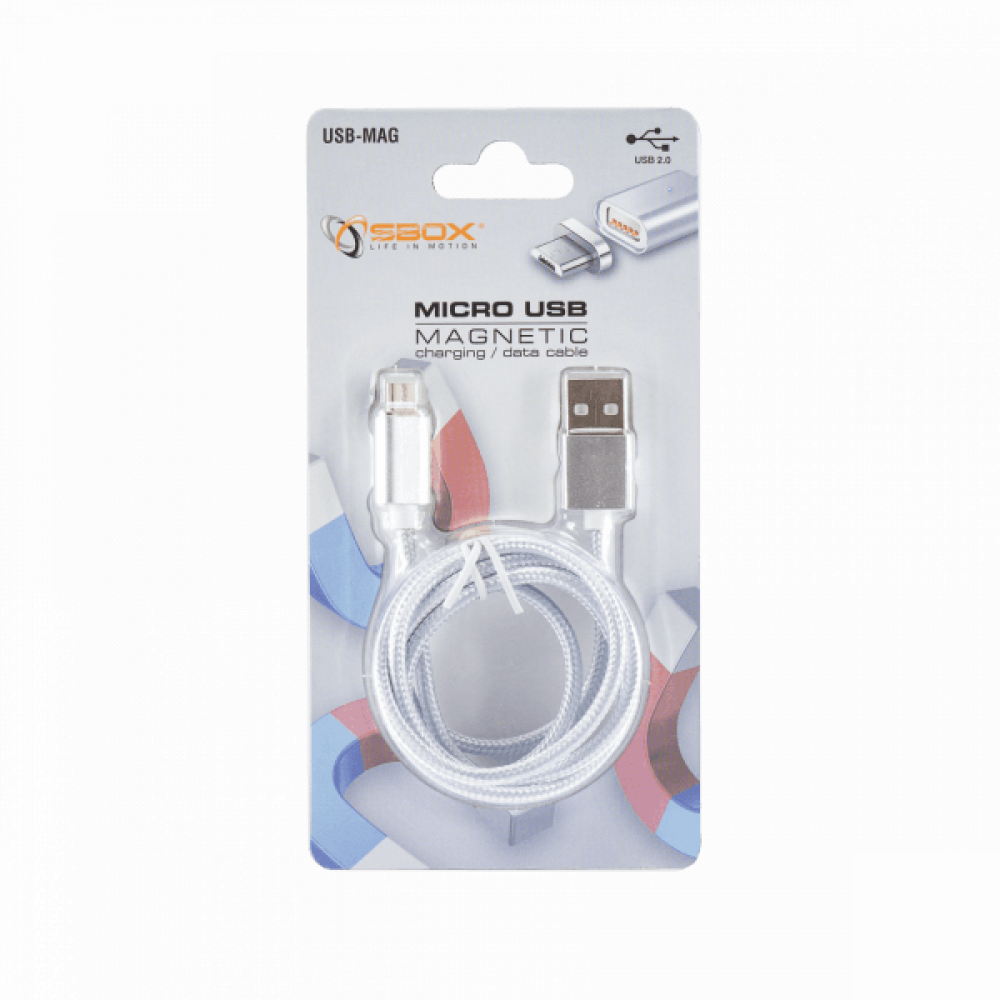 S BOX Kabl USB Magnetic USB Micro, 1 m