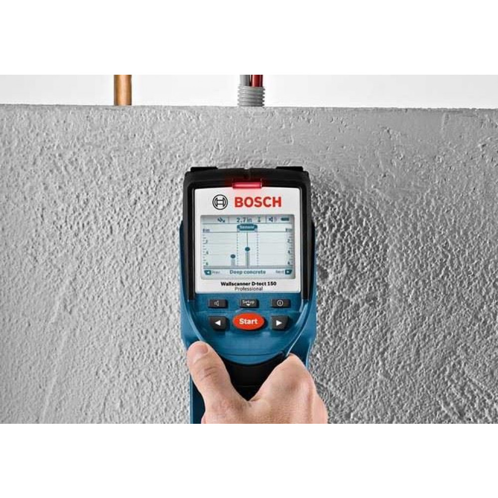 BOSCH Detektor metala, kablova pod naponom – struje, drveta i plastike D-tect 150 SV Professional 0601010008
