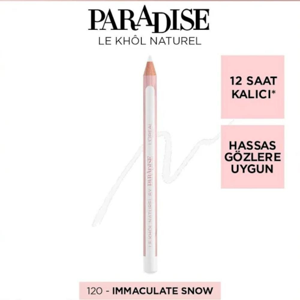 L'OREAL Paris LE KHÔL NATUREL BY PARADISE olovka za oči – 120 Immaculat 1100029011