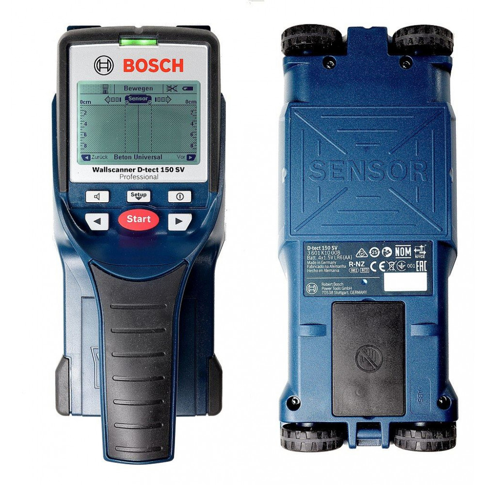 BOSCH Detektor metala, kablova pod naponom – struje, drveta i plastike D-tect 150 SV Professional 0601010008