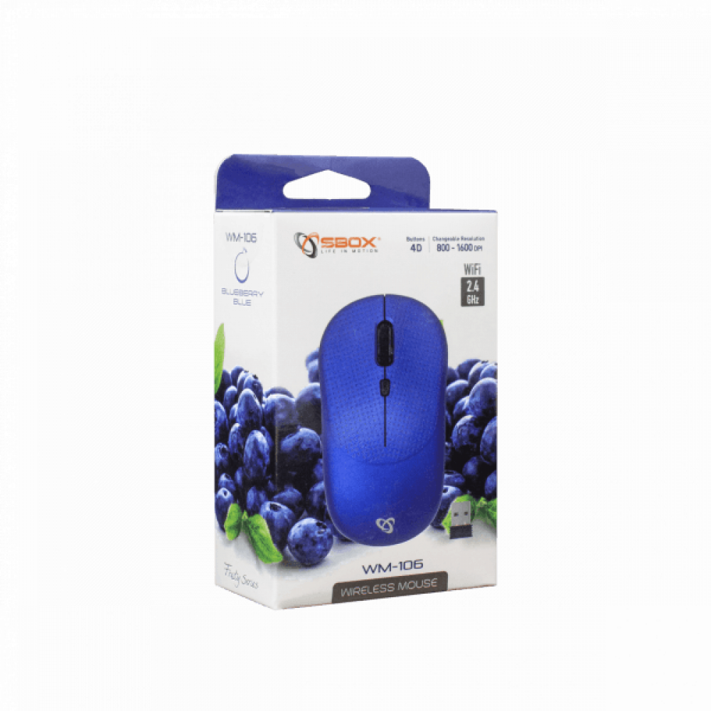S BOX WM 106 BL Miš, Wireless