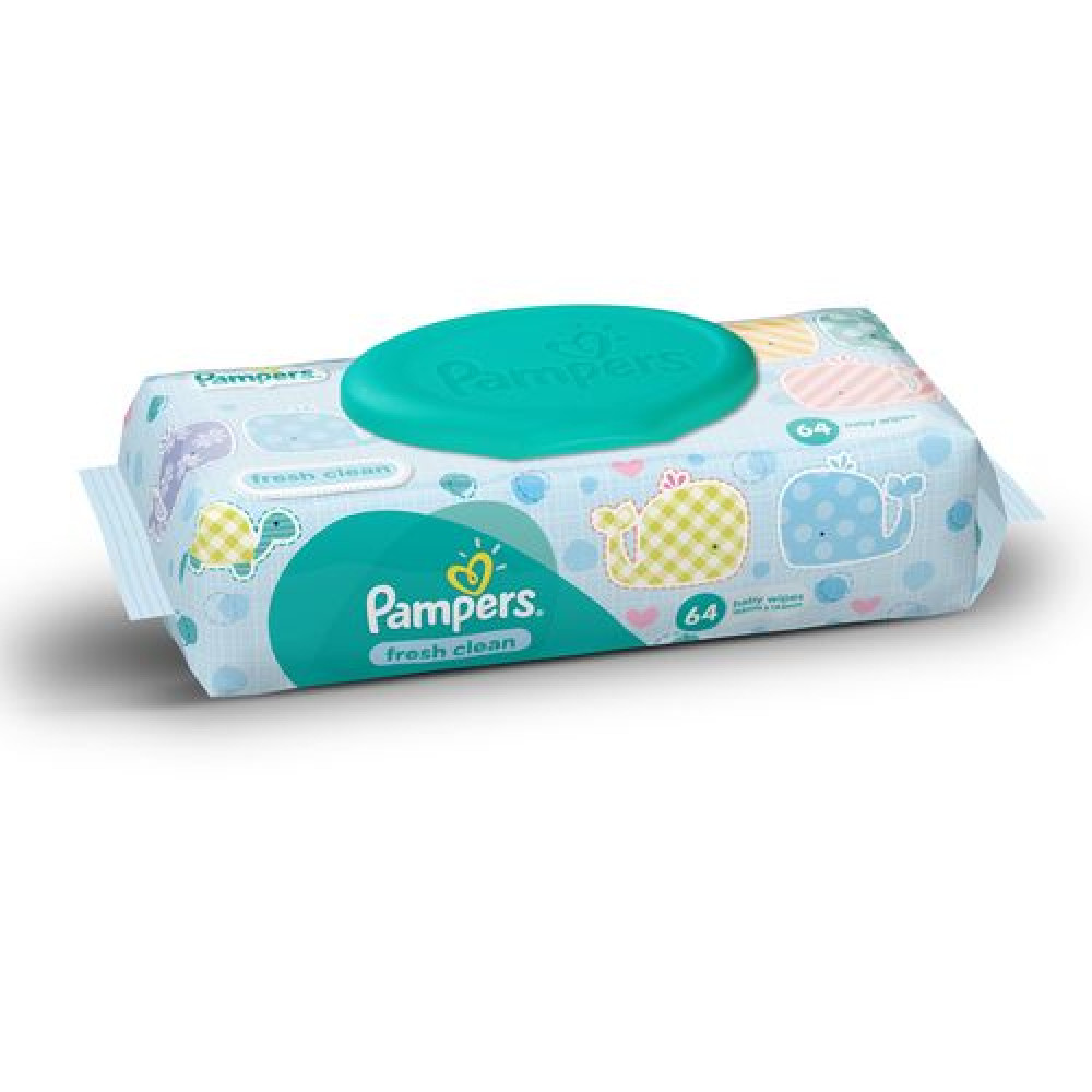 PAMPERS baby vlažne maramice fresh 64 kom 