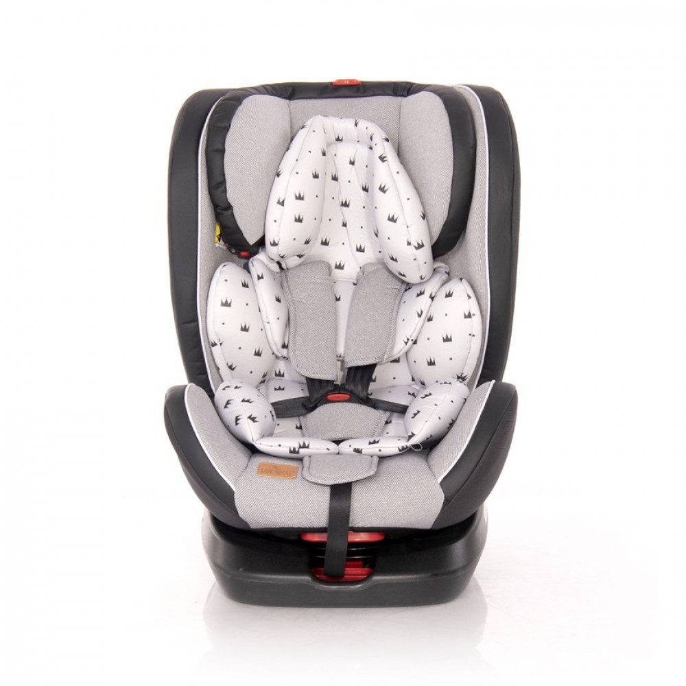 LORELLI Auto sedište NEBULA ISOFIX 0-36 kg - ROT. GREY CROWNS (2020) 10071382019