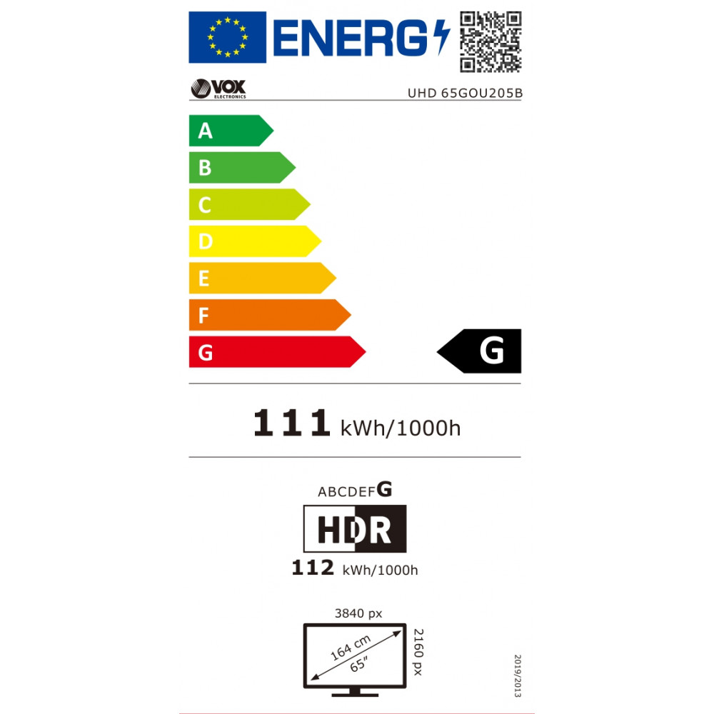 VOX Smart televizor LED 65GOU205B 
