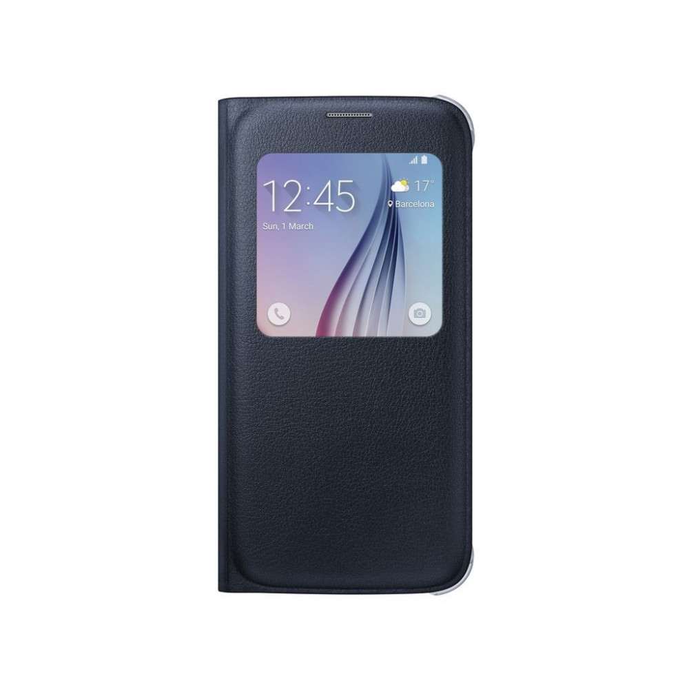 SAMSUNG maska sa preklopom i prozorom S6 CRNA EF-CG920-PBE