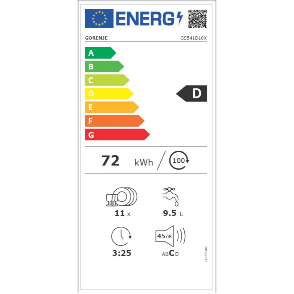 GORENJE Mašina za pranje sudova GS 541D10 X