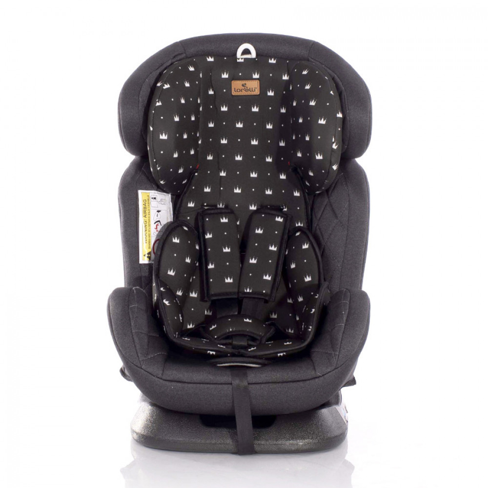 LORELLI Autosedište za decu Galaxy 0-36kg Black Crowns 10071352013