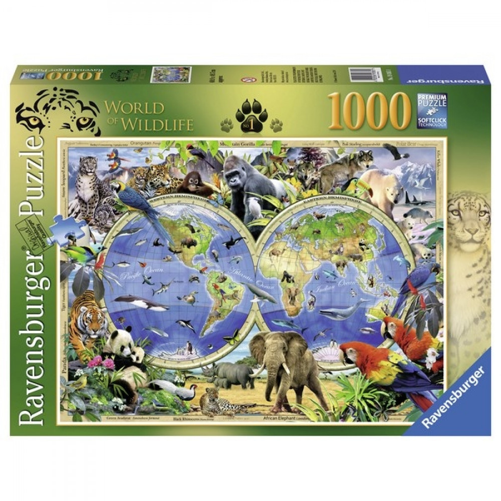 RAVENSBURGER puzzle - svet divljih životinja RA19385