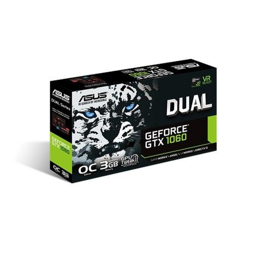 ASUS GTX 1060 3GB grafička karta DUAL-GTX1060-O3G