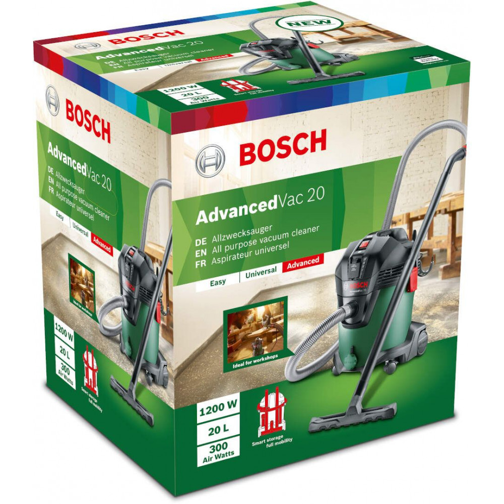 BOSCH Industrijski usisivač za mokro i suvo usisavanje AdvancedVac 20 06033D1200