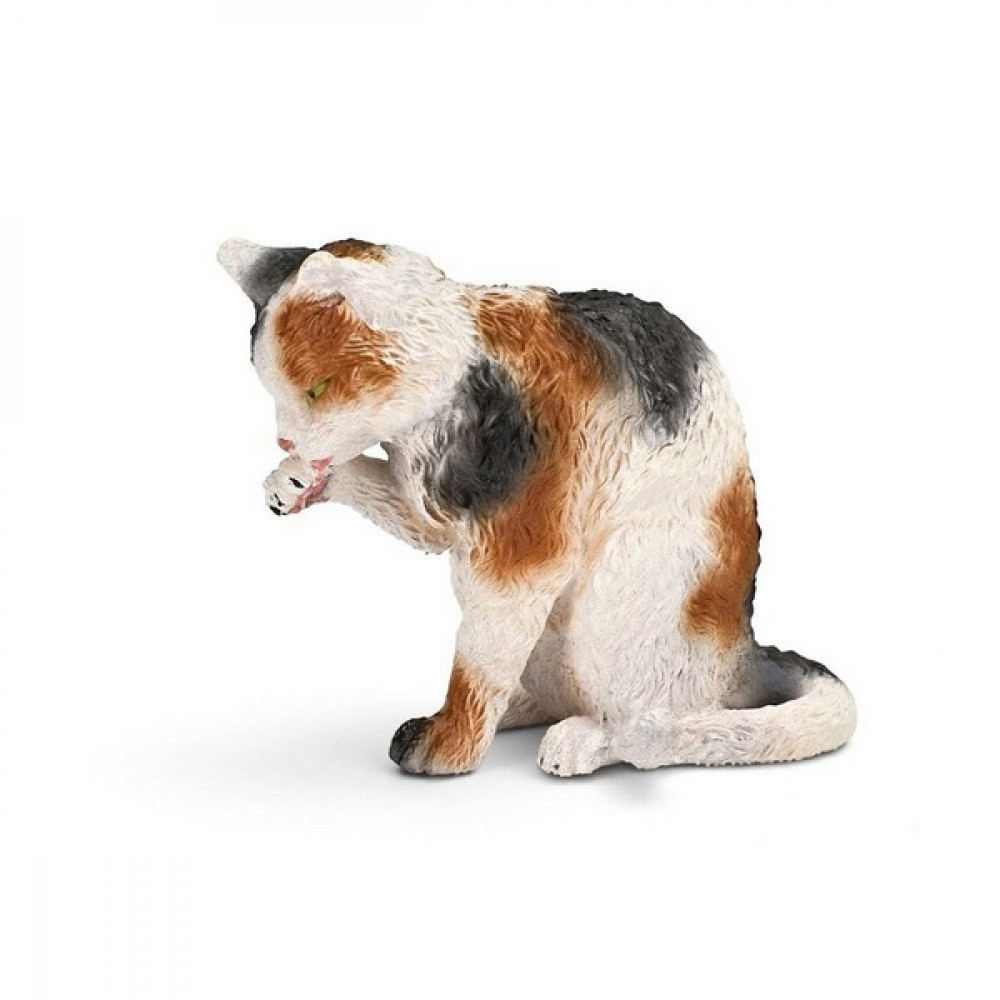 SCHLEICH mačka,doteruje se