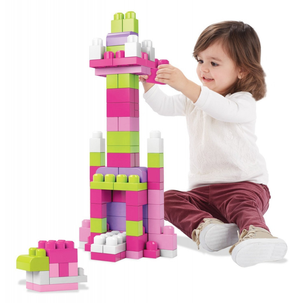 MEGA BLOKS set kockica 80 komada roze MADCH62