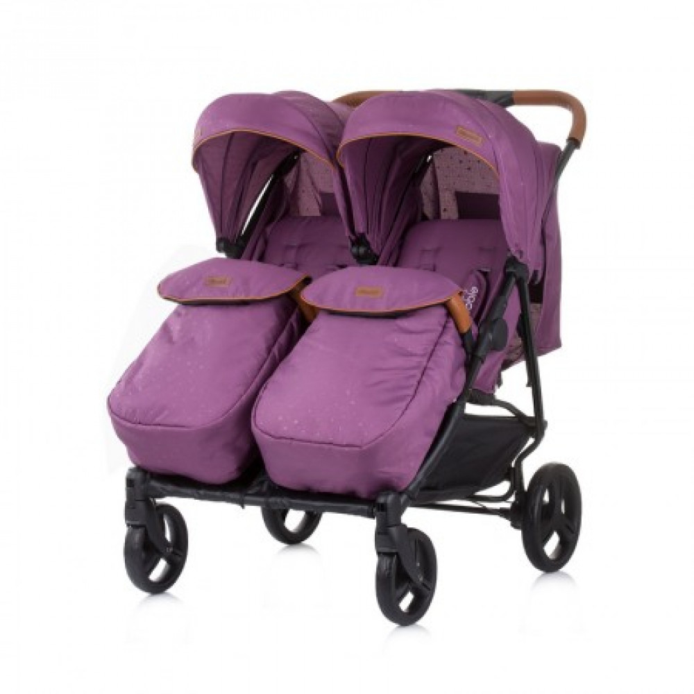 CHIPOLINO Kolica za blizance Passo Doble lilac KBPD02204LL