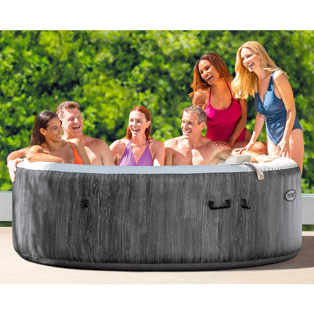 INTEX JACUZZI GREY WOOD DELUXE 28442 