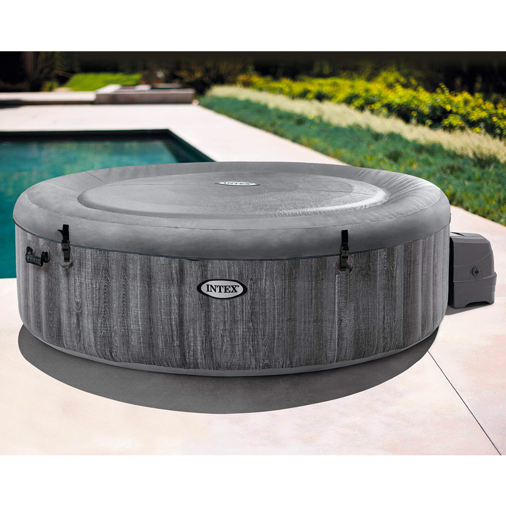 INTEX JACUZZI GREY WOOD DELUXE 28442 