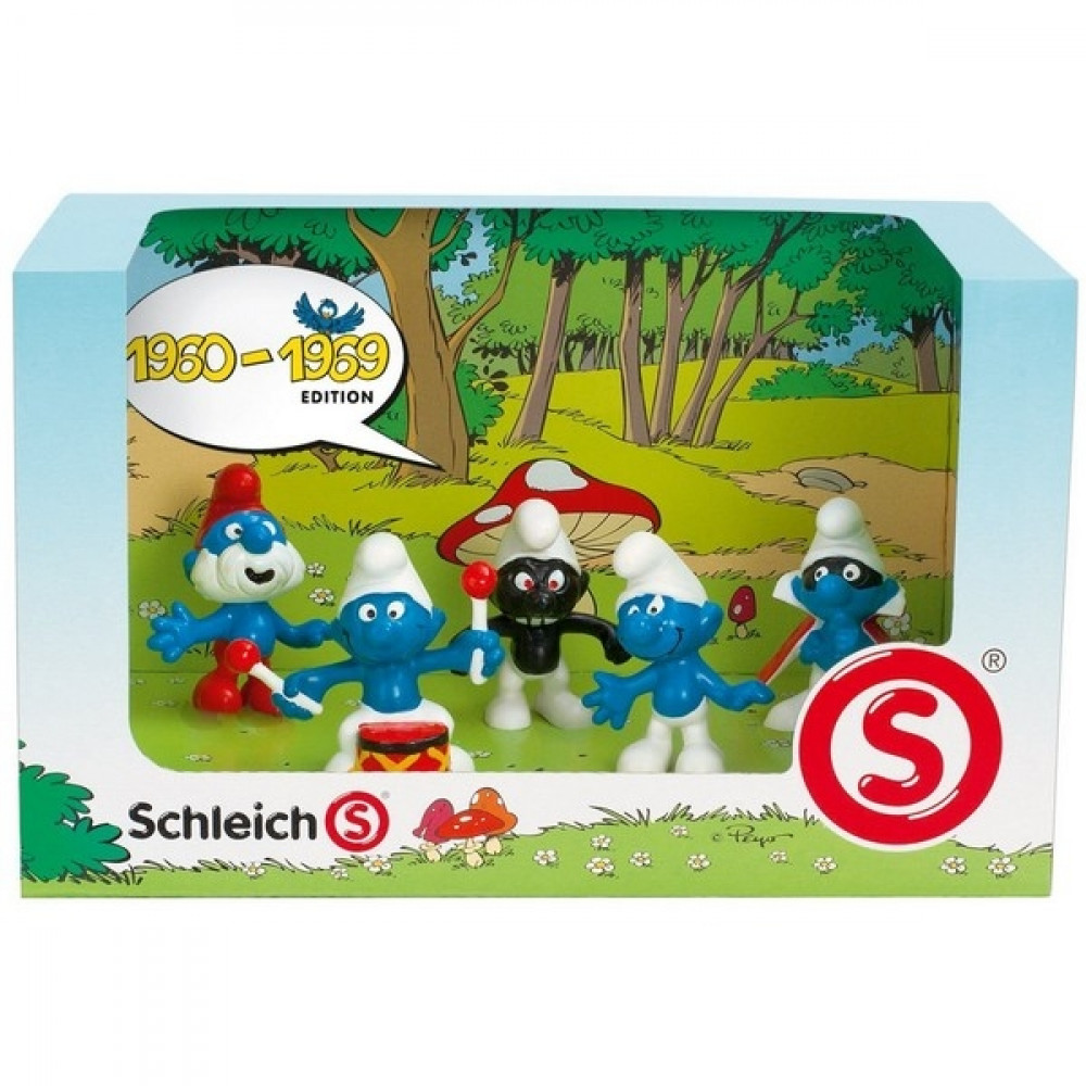 SCHLEICH set štrumpfova 1960-1969 41255