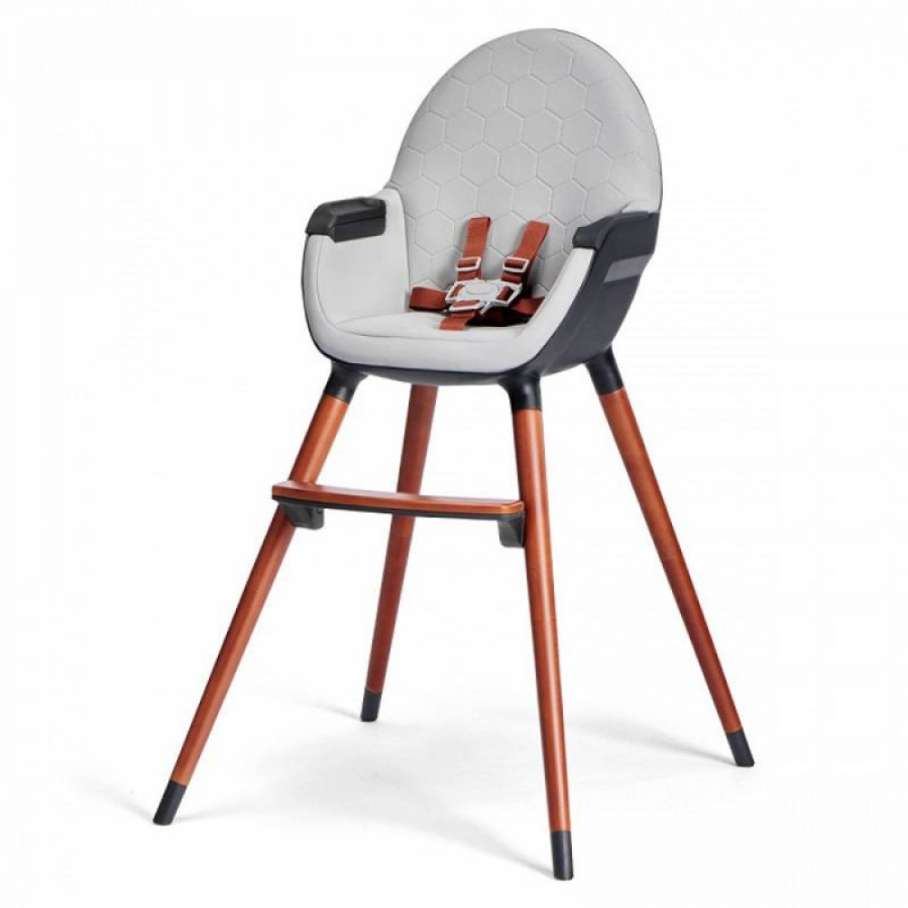 KINDERKRAFT Stolica za hranjenje 2U1 Finix Grey