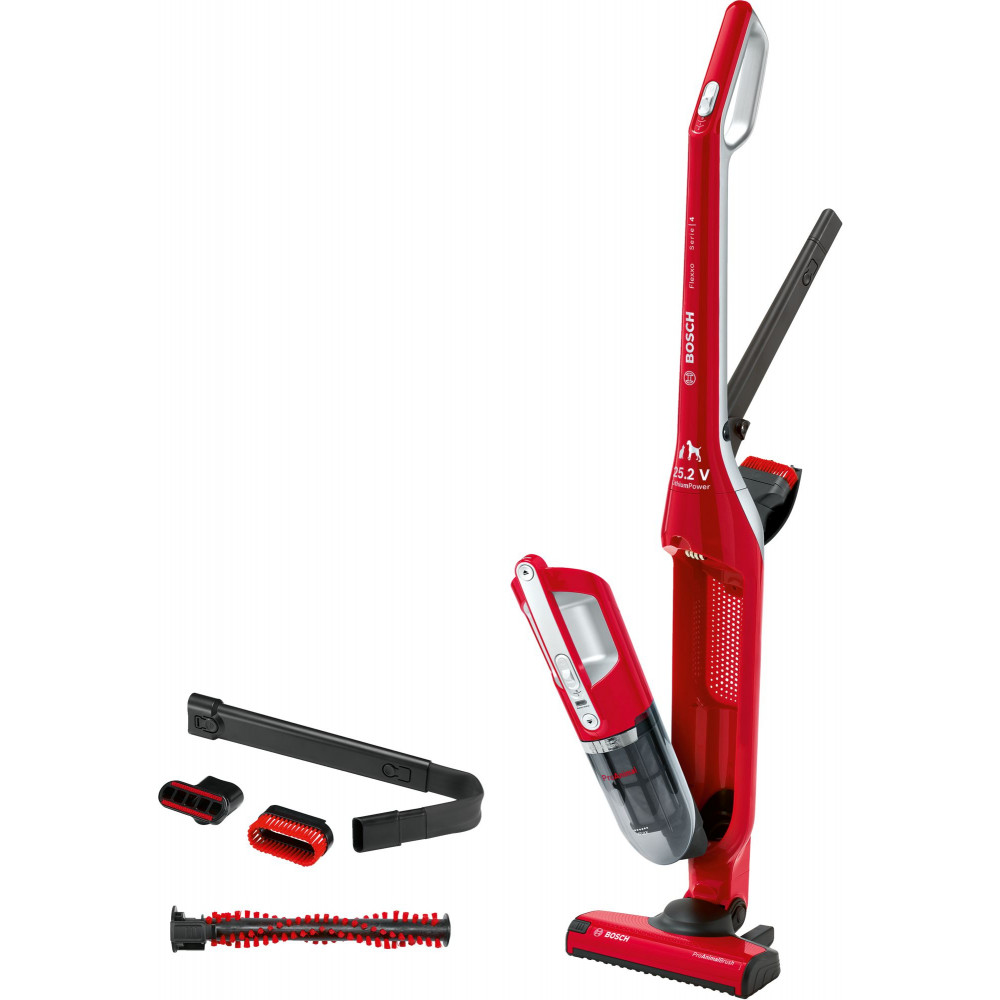 BOSCH akumulatorski usisivač crveni BBH3ZOO25
