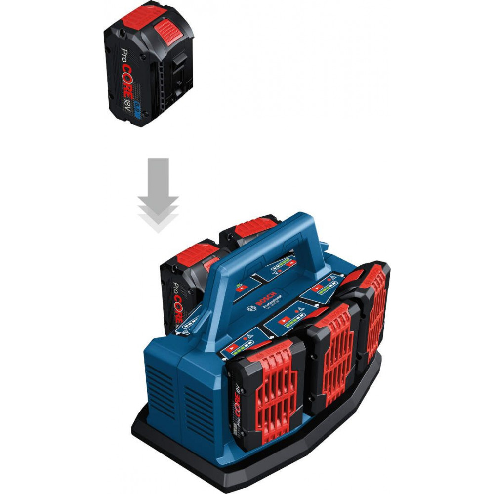 BOSCH Punjač za 6 baterija 18V GAL 18V6-80 1600A01U9L